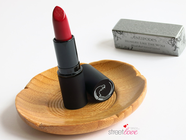 Antipodes Hungry Like The Wolf Blood Red Natural Lipstick 2