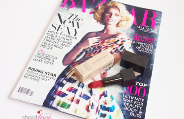 Harper's Bazaar February 2014 X Burberry Beauty Lipstick 1