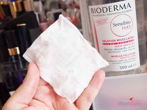 Bioderma Sensibio H2O Micelle Solution Soaked Cotton Pad
