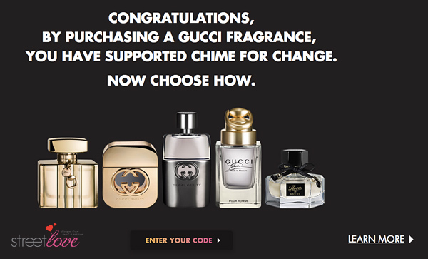 Gucci Chime For Change Donation Code 1