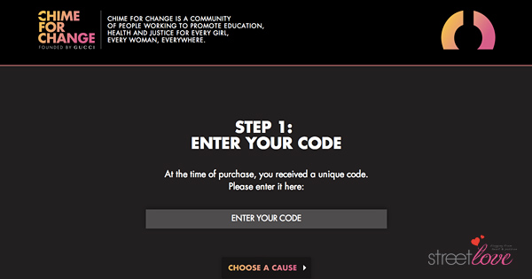 Gucci Chime For Change Donation Code 2