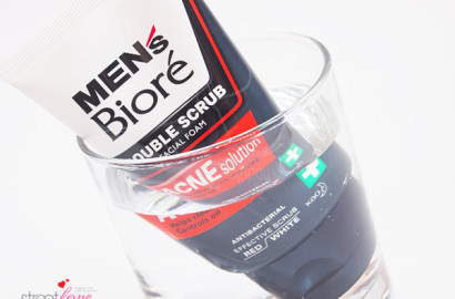 Men's Biore Double Scrub Acne Solution Facial Foam