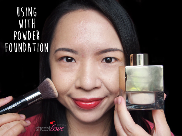 Colours Cosmetics Malaysia Flat Top Foundation Brush using with Powder Foundation 1
