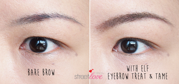 ELF Eyebrow Treat & Tame Before and After 2