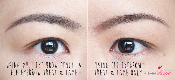 ELF Eyebrow Treat & Tame Before and After 3