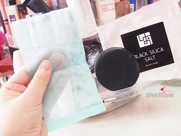 Black Silica Salt Facial Soap and Foaming Net