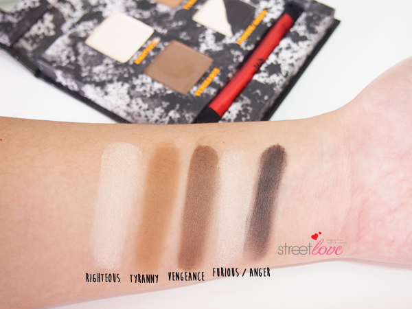 Urban Decay Pulp Fiction Eyeshadow Palette Swatches