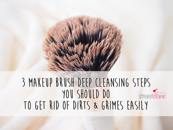 Three Makeup Brush Deep Cleansing Steps