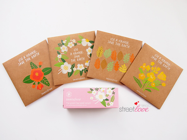 Innisfree Eco Handkerchief Campaign and Limited Edition Green Tea Product
