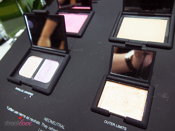 The Christopher Kane for NARS Collection NEONEUTRAL 2015 Duo and Single Eyeshadow Closeup