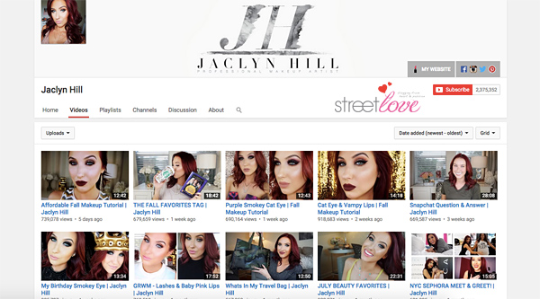 Jaclyn Hill YouTube