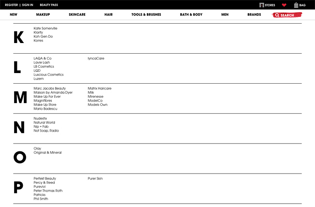 Sephora Brands 3