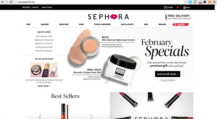 Sephora Malaysia Goes Online 14