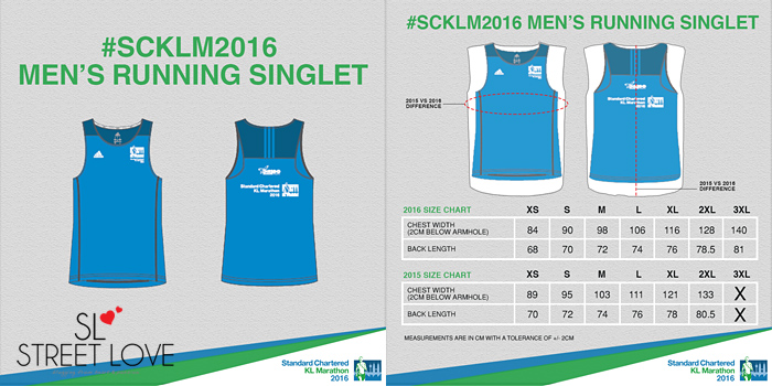 SCKLM2016 Men Running Singlet