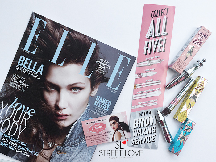 Elle Malaysia August 2016 x Benefit Cosmetics Brow Collection 1