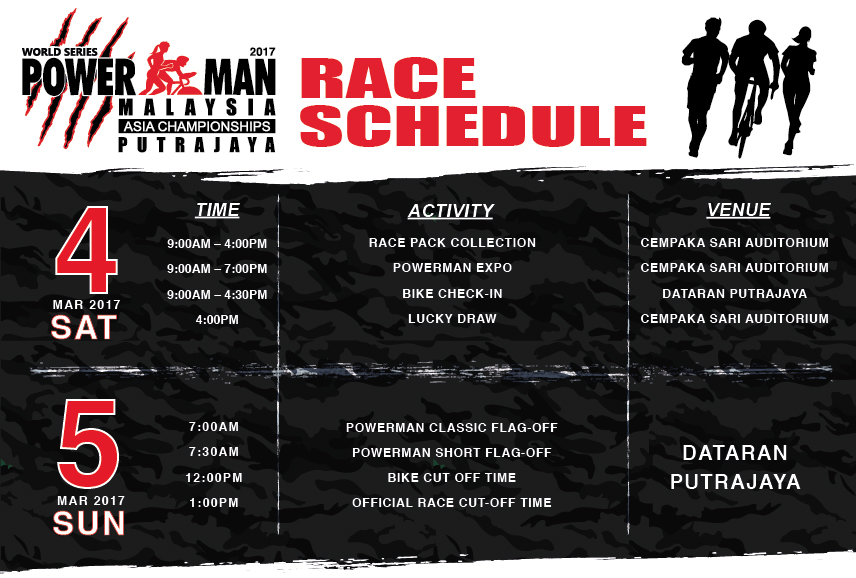 Powerman 2017 Race Schedule