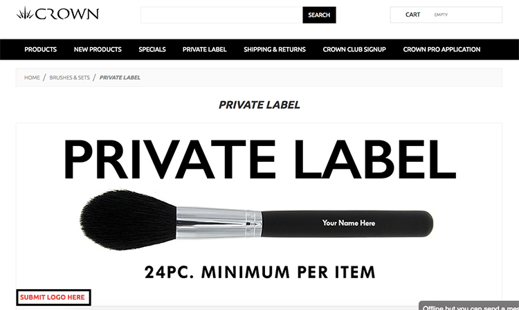 Crown Brushes Private Label